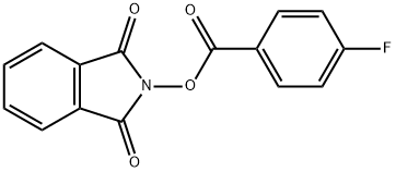 Benzoic acid, 4-fluoro-, 1,3-dihydro-1,3-dioxo-2H-isoindol-2-yl ester Structure