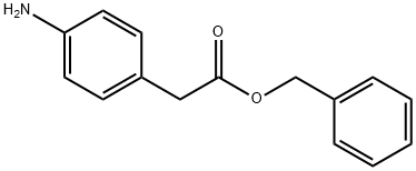 Benzeneacetic acid, 4-amino-, phenylmethyl ester Structure