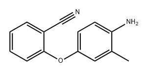 Benzonitrile, 2-(4-amino-3-methylphenoxy)- Structure