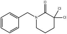 2-Piperidinone, 3,3-dichloro-1-(phenylmethyl)- Structure