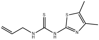 Thiourea, N-(4,5-dimethyl-2-thiazolyl)-N'-2-propen-1-yl- Structure