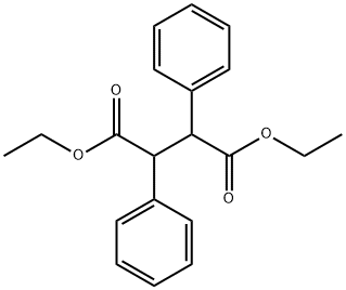 Butanedioic acid, 2,3-diphenyl-, 1,4-diethyl ester 구조식 이미지