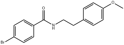 4-bromo-N-[2-(4-methoxyphenyl)ethyl]benzamide 구조식 이미지