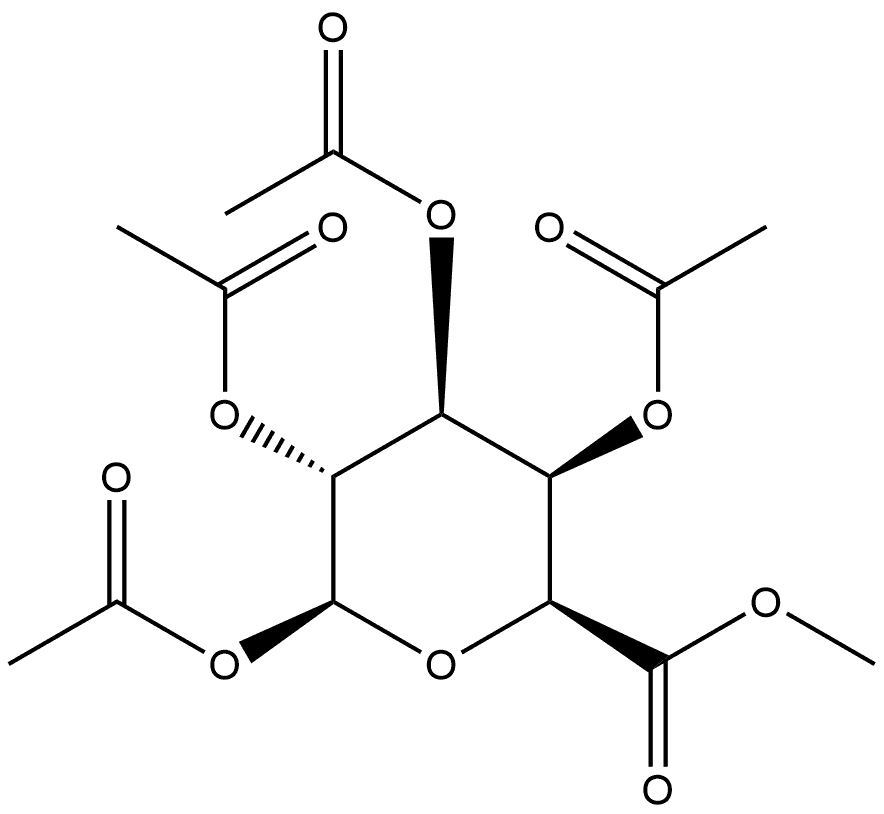 β-D-Galactopyranuronic acid, methyl ester, 1,2,3,4-tetraacetate Structure