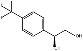 1,2-Ethanediol, 1-[4-(trifluoromethyl)phenyl]-, (1S)- Structure