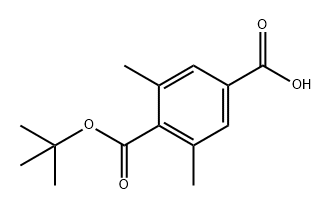 1,4-Benzenedicarboxylic acid, 2,6-dimethyl-, 1-(1,1-dimethylethyl) ester 구조식 이미지