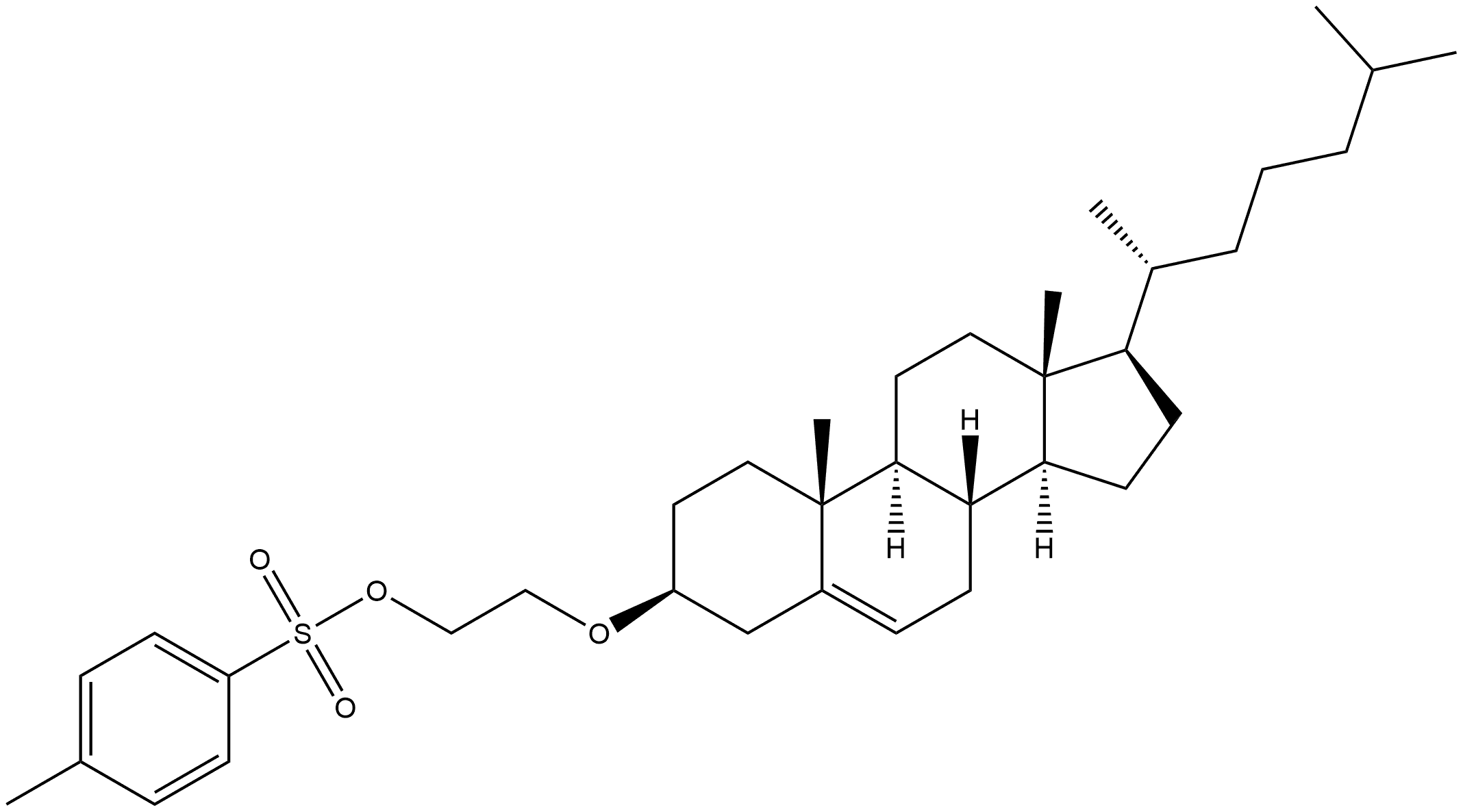 Ethanol, 2-[[(3β)-cholest-5-en-3-yl]oxy]-, 1-(4-methylbenzenesulfonate) Structure