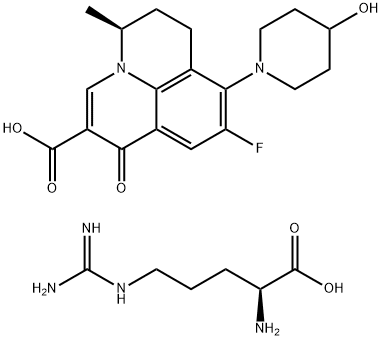 levonadifloxacin arginine Structure