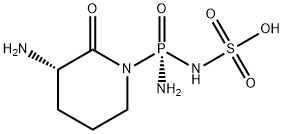 Sulfamic acid, N-[(R)-amino[(3S)-3-amino-2-oxo-1-piperidinyl]phosphinyl]- 구조식 이미지