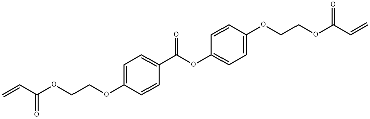 Benzoic acid, 4-[2-[(1-oxo-2-propen-1-yl)oxy]ethoxy]-, 4-[2-[(1-oxo-2-propen-1-yl)oxy]ethoxy]phenyl ester Structure