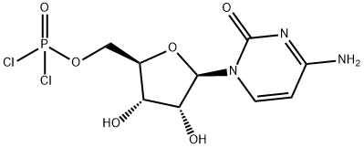 Cytidine, 5'-phosphorodichloridate (8CI,9CI) 구조식 이미지