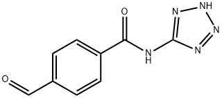 Benzamide, 4-formyl-N-2H-tetrazol-5-yl- Structure