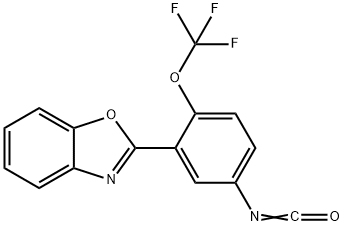 Benzoxazole, 2-[5-isocyanato-2-(trifluoromethoxy)phenyl]- Structure