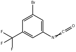 1-bromo-3-isocyanato-5-(trifluoromethyl)benzene Structure