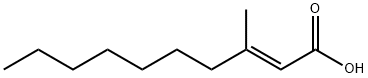 2-Decenoic acid, 3-methyl-, (E)- (8CI,9CI) Structure