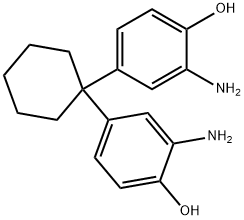 Phenol, 4,4'-cyclohexylidenebis[2-amino- Structure