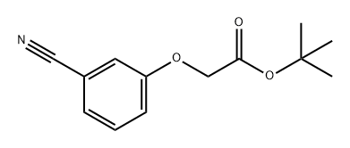 Acetic acid, 2-(3-cyanophenoxy)-, 1,1-dimethylethyl ester Structure