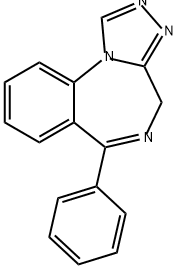 4H-[1,2,4]Triazolo[4,3-a][1,4]benzodiazepine, 6-phenyl- Structure