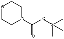 4-Morpholinecarboxylic acid, trimethylsilyl ester 구조식 이미지