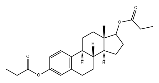 Estra-1,3,5(10)-triene-3,17-diol, dipropanoate (9CI) Structure