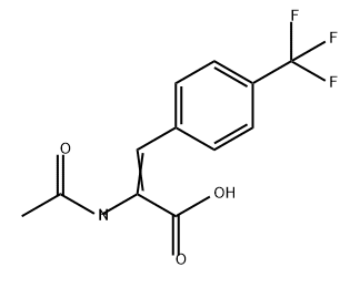 2-Propenoic acid, 2-(acetylamino)-3-[4-(trifluoromethyl)phenyl]- Structure