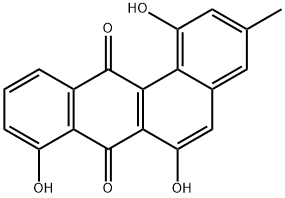 Benz[a]anthracene-7,12-dione, 1,6,8-trihydroxy-3-methyl- Structure