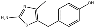 Phenol, 4-[(2-amino-4-methyl-5-thiazolyl)methyl]- Structure