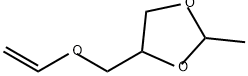 2-Methyl-4-(vinyloxymethyl)-1,3-dioxolane Structure