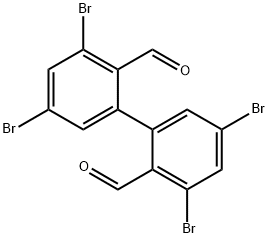 [1,1'-Biphenyl]-2,2'-dicarboxaldehyde, 3,3',5,5'-tetrabromo- Structure