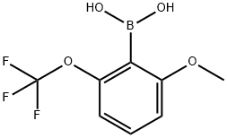 Boronic acid, [2-methoxy-6-(trifluoromethoxy)phenyl]- (9CI) 구조식 이미지