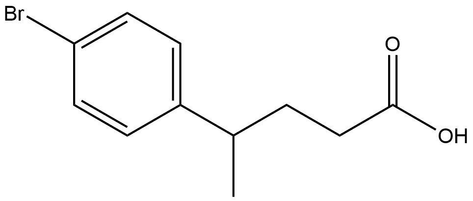 4-(4-bromophenyl)pentanoic acid Structure