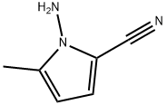 1H-Pyrrole-2-carbonitrile, 1-amino-5-methyl- 구조식 이미지