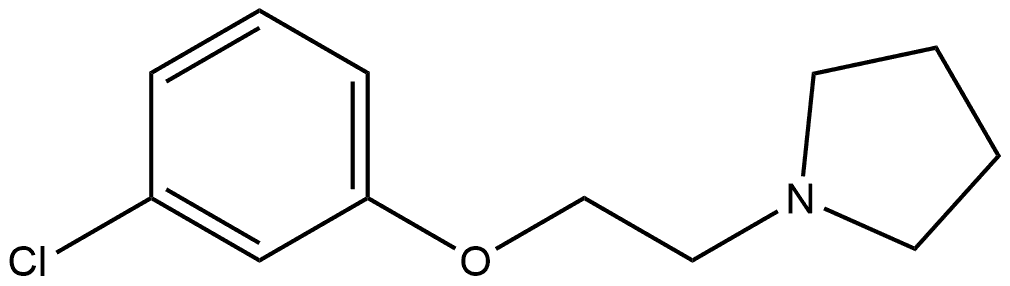 1-[2-(3-Chlorophenoxy)ethyl]pyrrolidine Structure