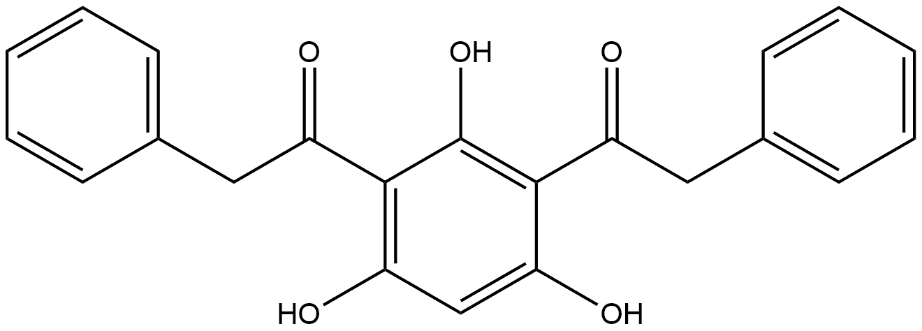 1,1′-(2,4,6-Trihydroxy-1,3-phenylene)bis[2-phenylethanone] Structure