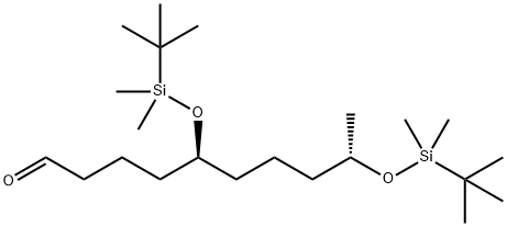Decanal, 5,9-bis[[(1,1-dimethylethyl)dimethylsilyl]oxy]-, (5S,9S)- Structure