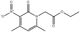 1(2H)-Pyridineacetic acid, 4,6-dimethyl-3-nitro-2-oxo-, ethyl ester Structure