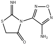 4-Thiazolidinone, 3-(4-amino-1,2,5-oxadiazol-3-yl)-2-imino- Structure