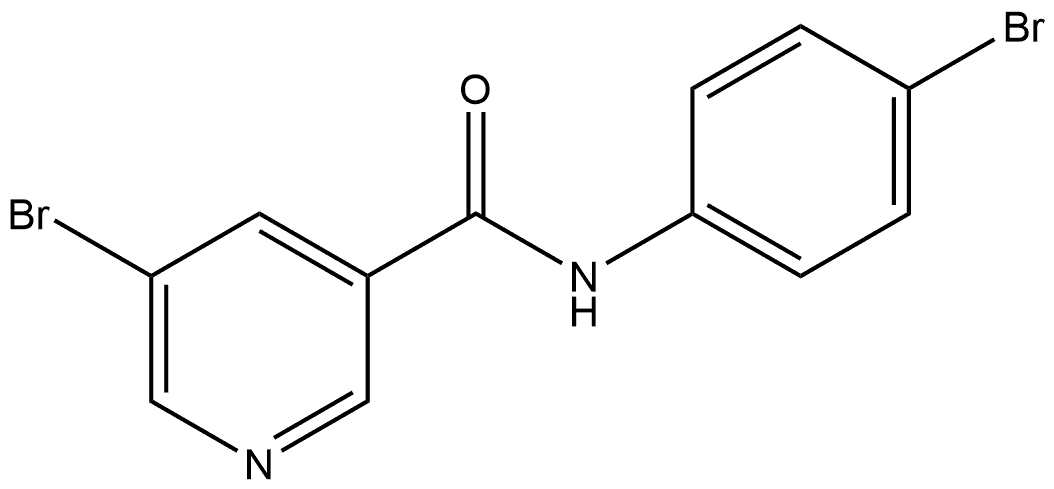 5-Bromo-N-(4-bromophenyl)-3-pyridinecarboxamide Structure