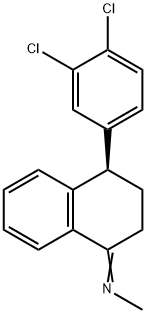 Methanamine, N-[(4R)-4-(3,4-dichlorophenyl)-3,4-dihydro-1(2H)-naphthalenylidene]- 구조식 이미지