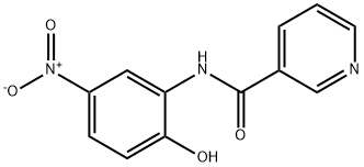 N-(2-hydroxy-5-nitrophenyl)nicotinamide 구조식 이미지
