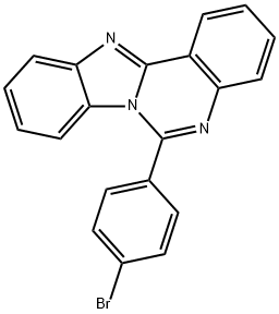 Benzimidazo[1,2-c]quinazoline, 6-(4-bromophenyl)- 구조식 이미지