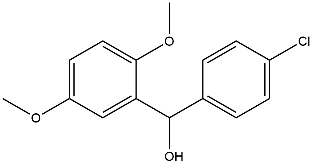 α-(4-Chlorophenyl)-2,5-dimethoxybenzenemethanol Structure