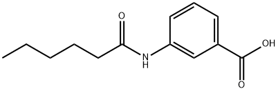 3-(Hexanoylamino)benzoic acid 구조식 이미지