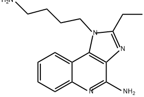 1H-Imidazo[4,5-c]quinoline-1-butanamine, 4-amino-2-ethyl- Structure