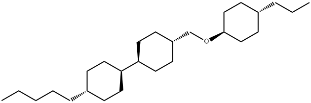 1,1'-Bicyclohexyl, 4-pentyl-4'-[[(trans-4-propylcyclohexyl)oxy]methyl]-, (trans,trans)- 구조식 이미지