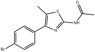 N-[4-(4-Bromophenyl)-5-methyl-1,3-thiazol-2-yl]acetamide Structure