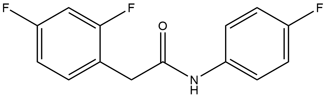 2,4-Difluoro-N-(4-fluorophenyl)benzeneacetamide Structure