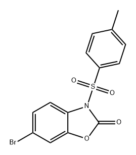 2(3H)-Benzoxazolone, 6-bromo-3-[(4-methylphenyl)sulfonyl]- Structure