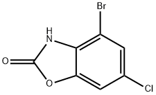 2(3H)-Benzoxazolone, 4-bromo-6-chloro- Structure