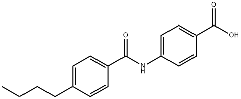 Benzoic acid, 4-[(4-butylbenzoyl)amino]- Structure